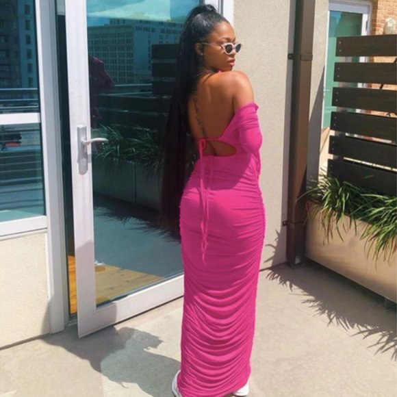 Sexy Long Sleeve Maxi Bodycon - Picture 3 of 5